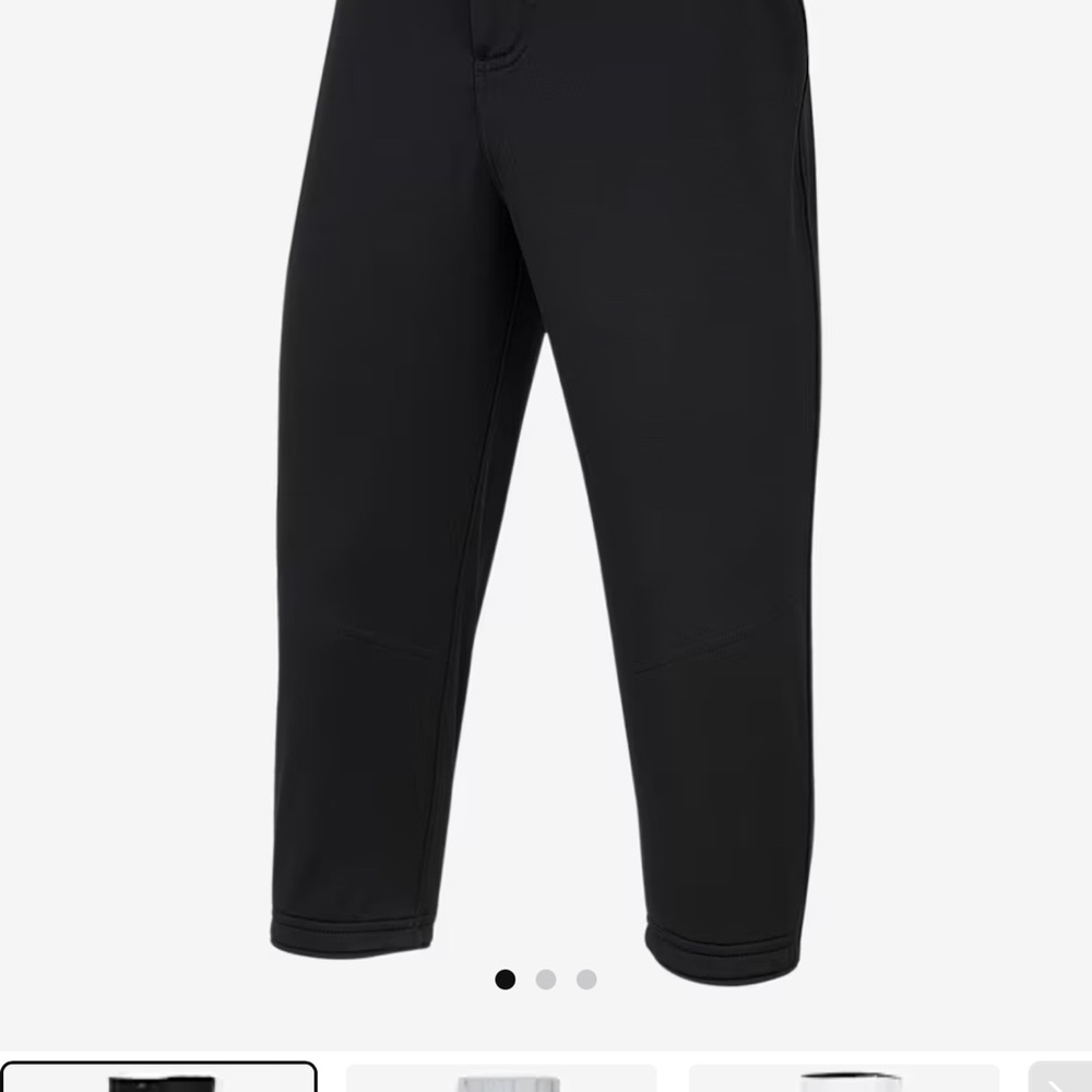 Kids Black Active Pants